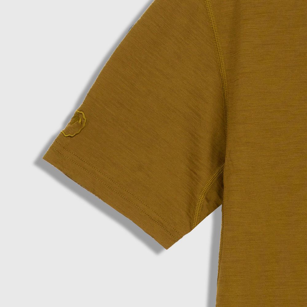 Mens Merino 150 Short Sleeve Crew (Dull Gold)