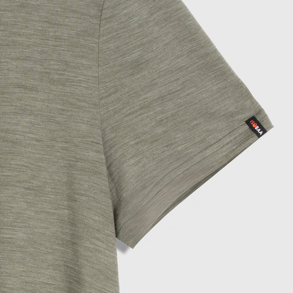 Mens Merino 150 Short Sleeve Relaxed Crew (Olive)