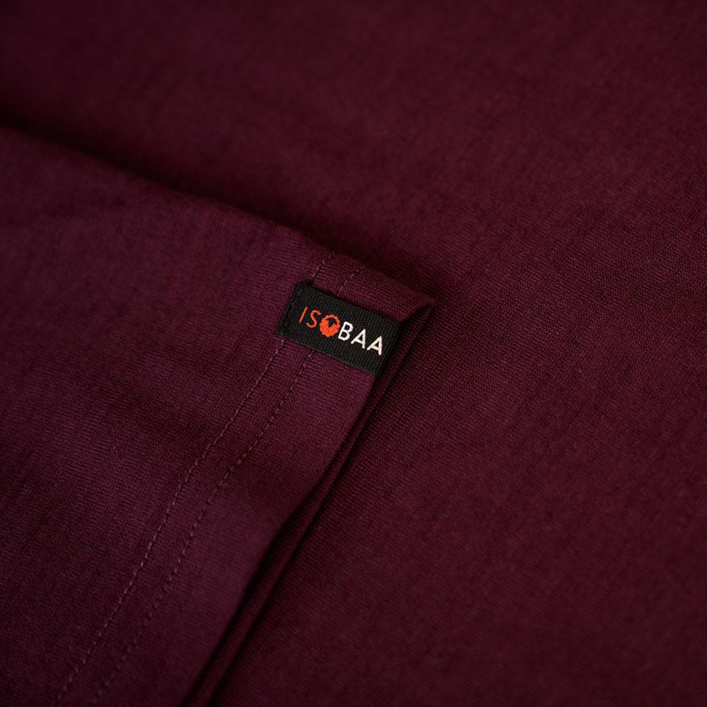 Isobaa | Mens Merino 150 Pack Light Tee (Wine) | Gear up for everyday adventures and outdoor pursuits with Isobaa's soft superfine Merino Tee.