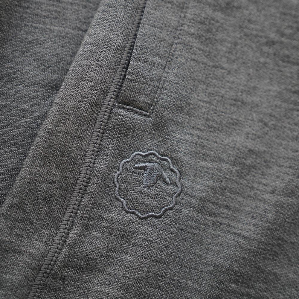 Isobaa | Womens Merino 260 Lounge Cuffed Joggers (Charcoal/Orange) | Discover unparalleled comfort and versatility with our luxurious 260gm Merino wool lounge joggers.