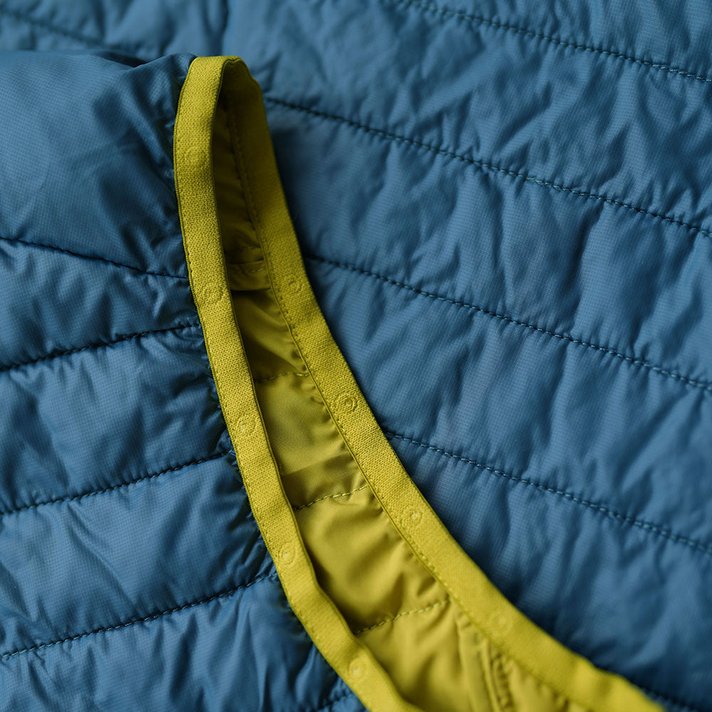 Isobaa | Mens Merino Wool Insulated Gilet (Petrol/Lime) | Fight the chill with our innovative Merino gilet.