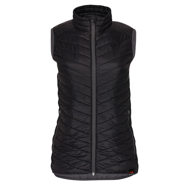 Isobaa Womens Merino Wool Insulated Gilet (Black/Smoke)