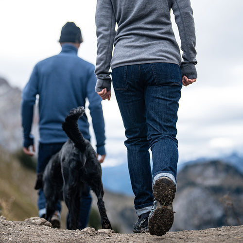 Jeans LUX mélange Merino (Dark Indigo)