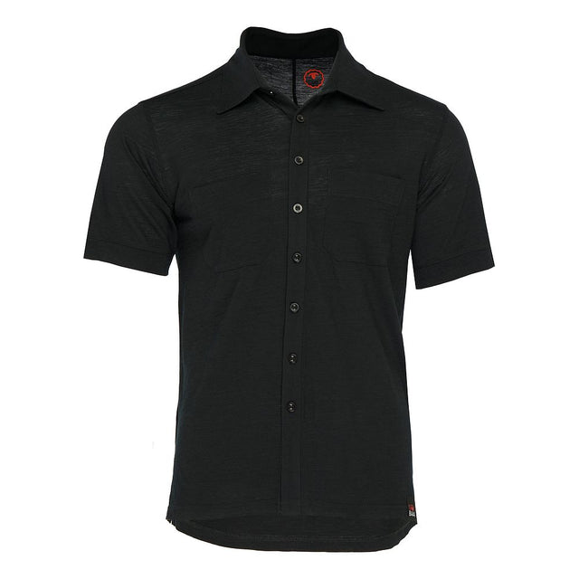 Mens 120 Ultrafine SS Shirt (Black)