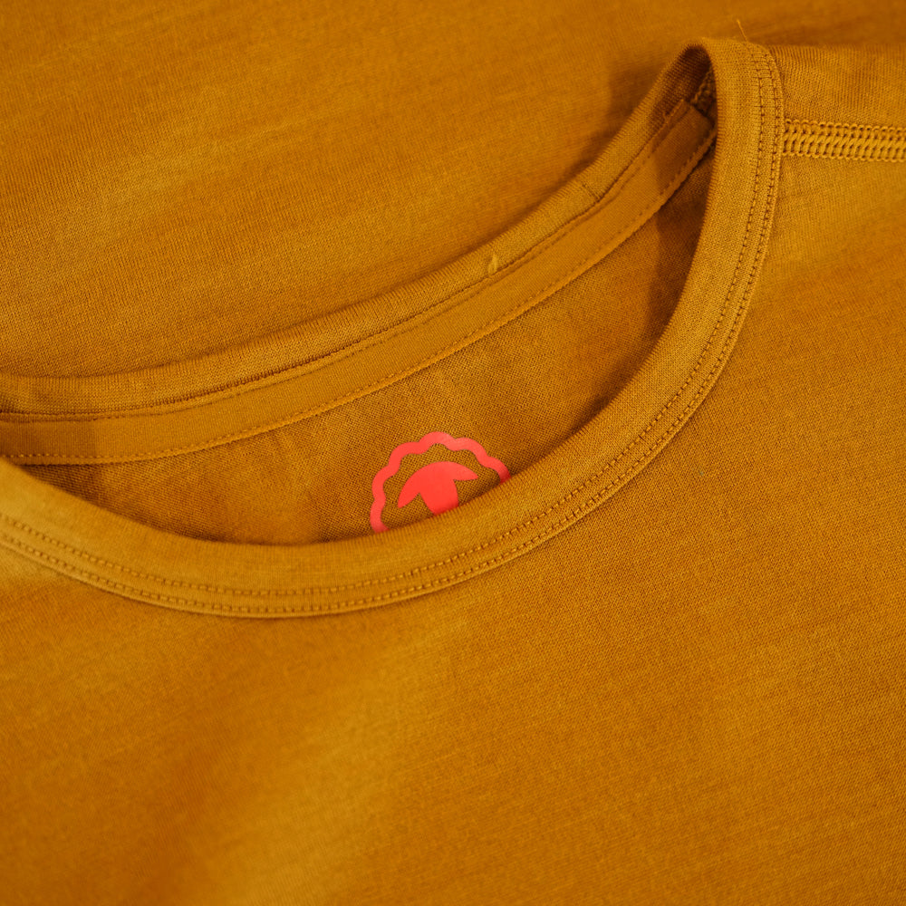 Isobaa Mens Merino 180 Long Sleeve Crew (Mustard)