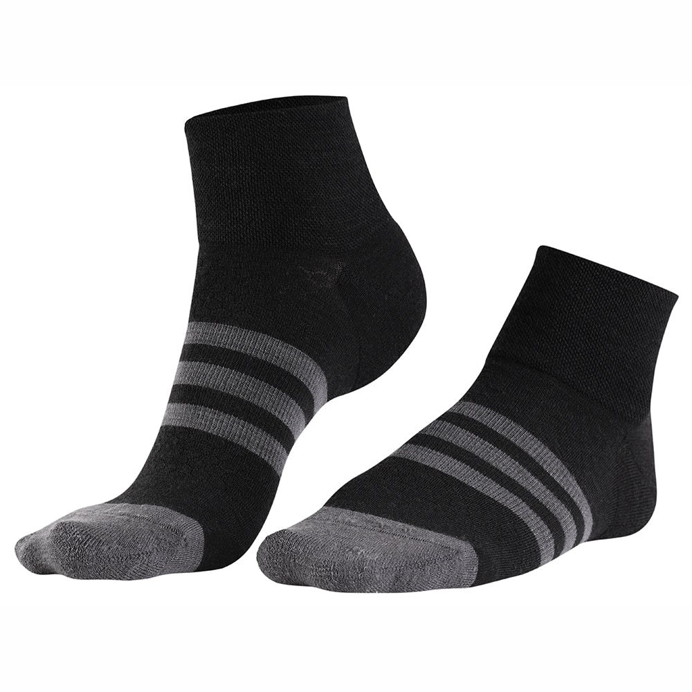 Merino Blend Sports Socken (3 Pack - Black)