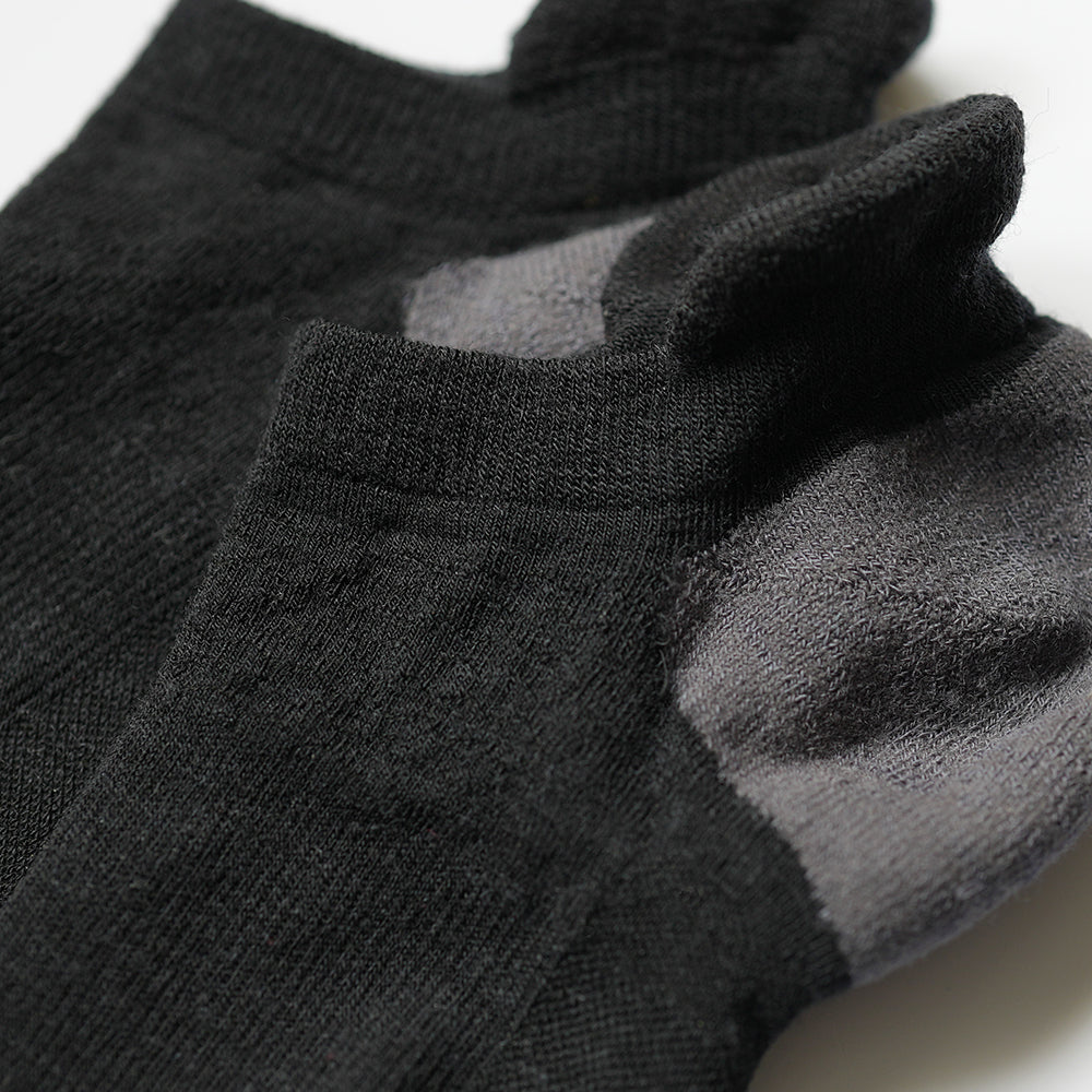 Merino Blend Trainer Socks (3 Pack - Black)