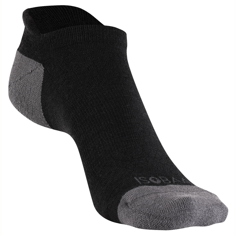 Merino Blend Trainer Socks (3 Pack - Black)