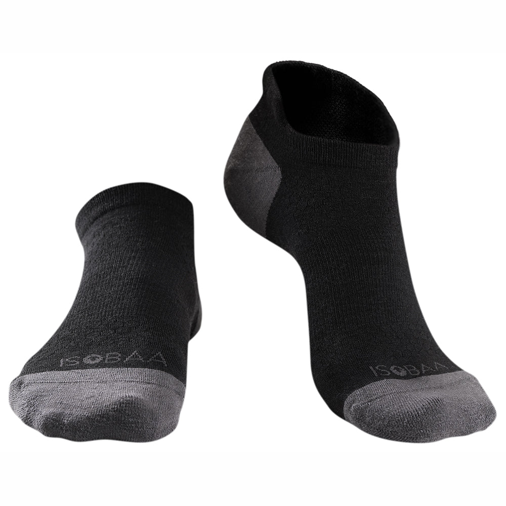 Merino Blend Trainer Socks (3 Pack - Black)