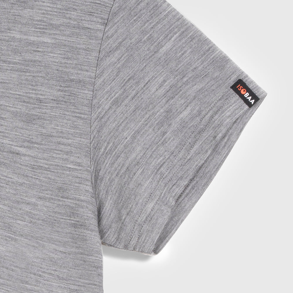Womens Merino 150 Emblem Relaxed Tee (Charcoal/Smoke)