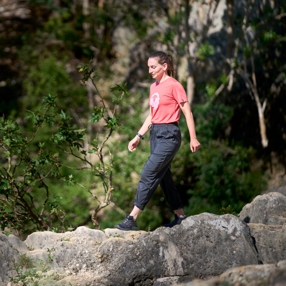 Womens Merino Active Blend Travel Trousers (Black) | Model: Florine