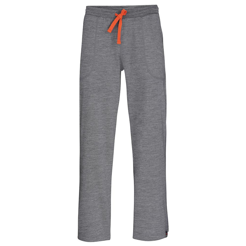 Isobaa | Mens Merino 260 Lounge Loose Joggers (Charcoal/Orange) | Isobaa 260gm Merino wool lounge joggers.