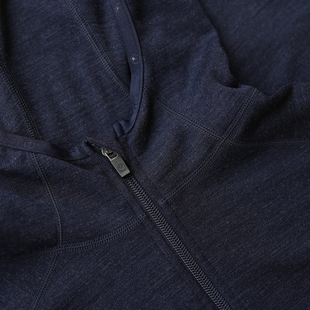 Isobaa | Womens IsoSoft 240 Hoodie (Navy) | For chilly trailheads, post-workout cool-downs, and cosy weekends.