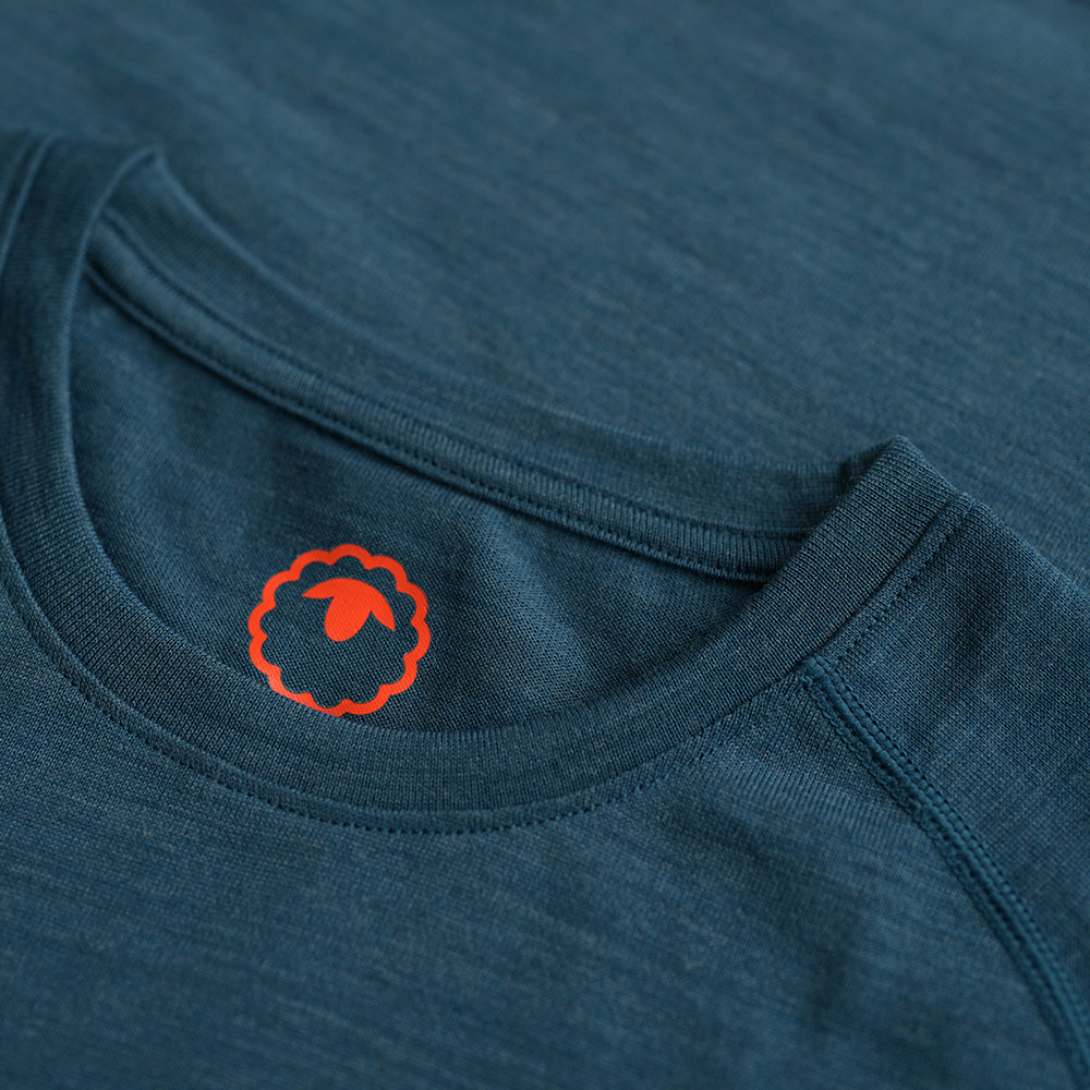 Isobaa | Womens IsoSoft 180 Short Sleeve Crew (Teal) | Performance-driven Merino short-sleeved top.