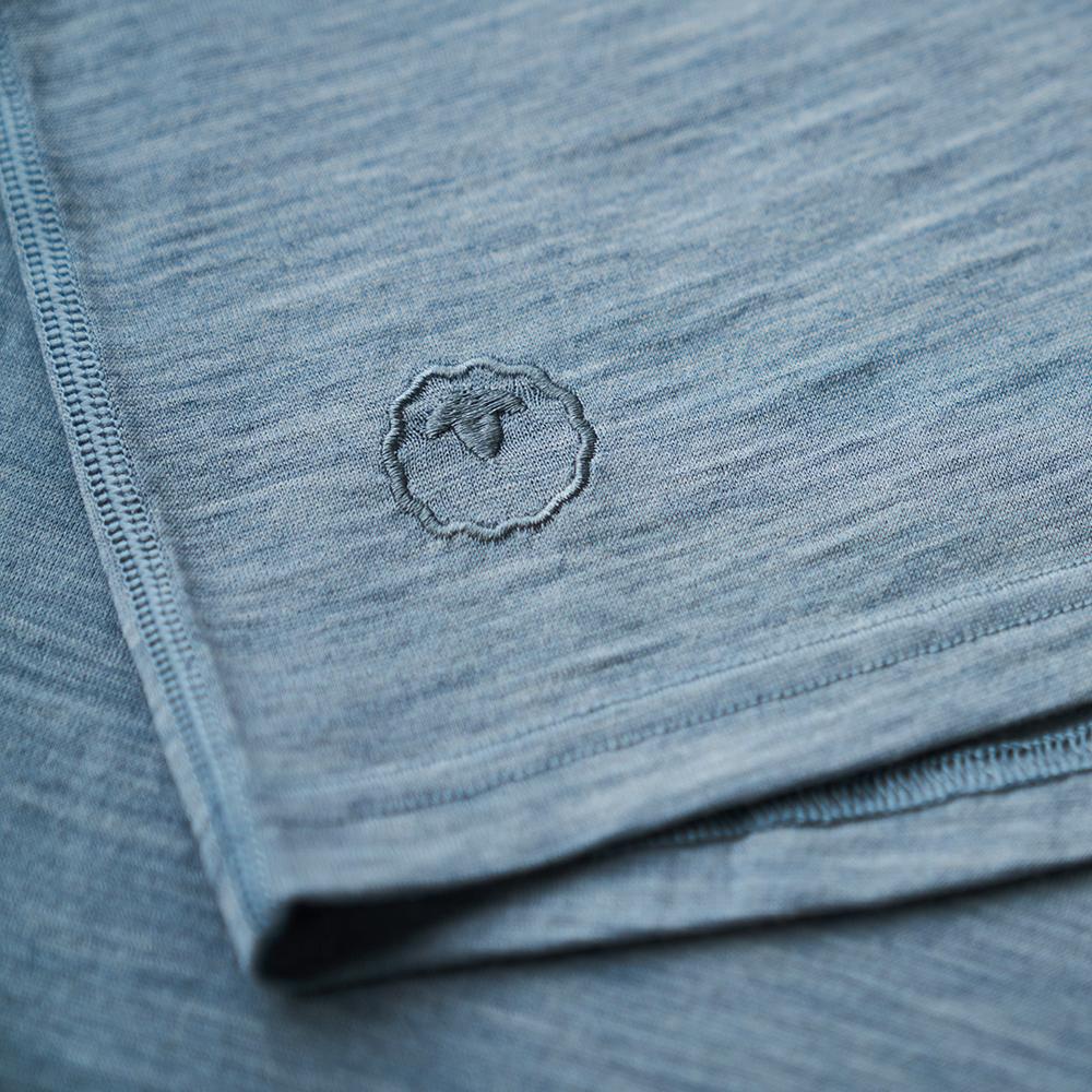 Isobaa | Womens Merino 150 V-Neck Tee (Sky) | Embark on new adventures with Isobaa's superfine Merino V-neck Tee.