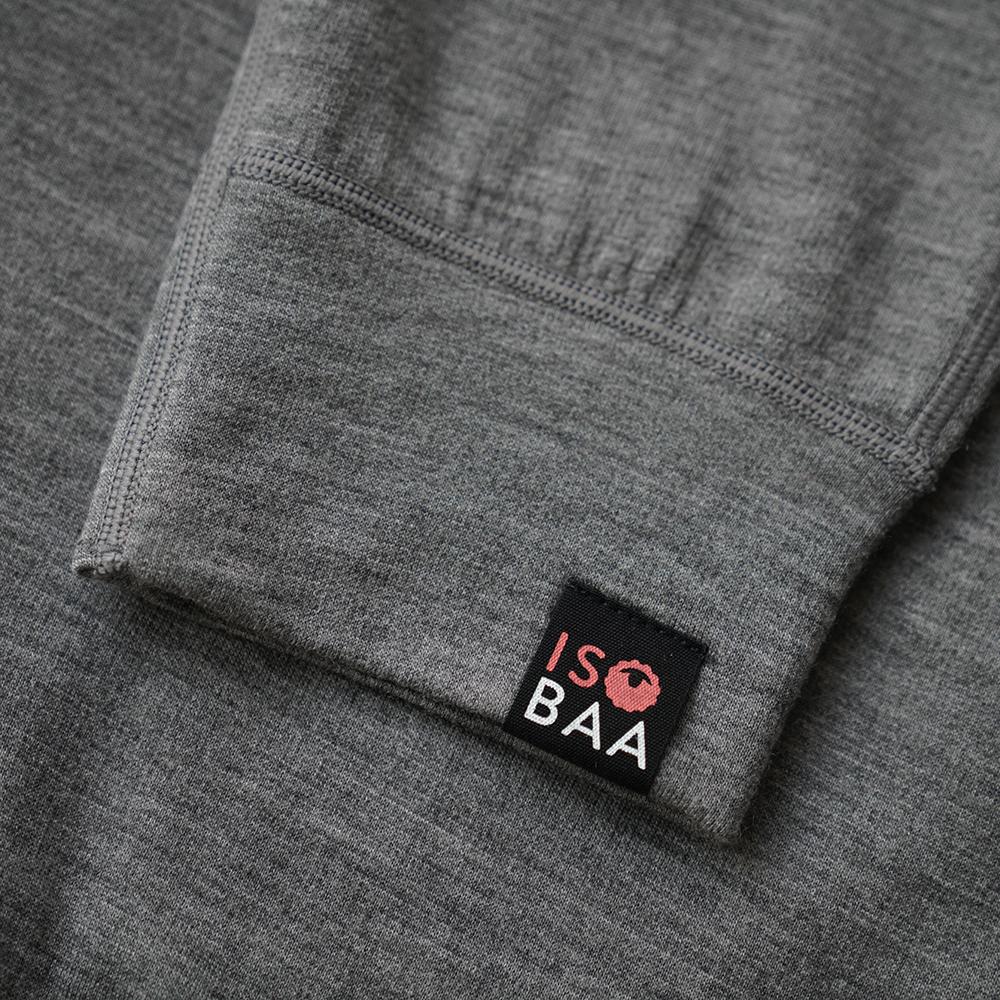 Isobaa | Womens Merino 260 Lounge Cuffed Joggers (Charcoal/Orange) | Discover unparalleled comfort and versatility with our luxurious 260gm Merino wool lounge joggers.