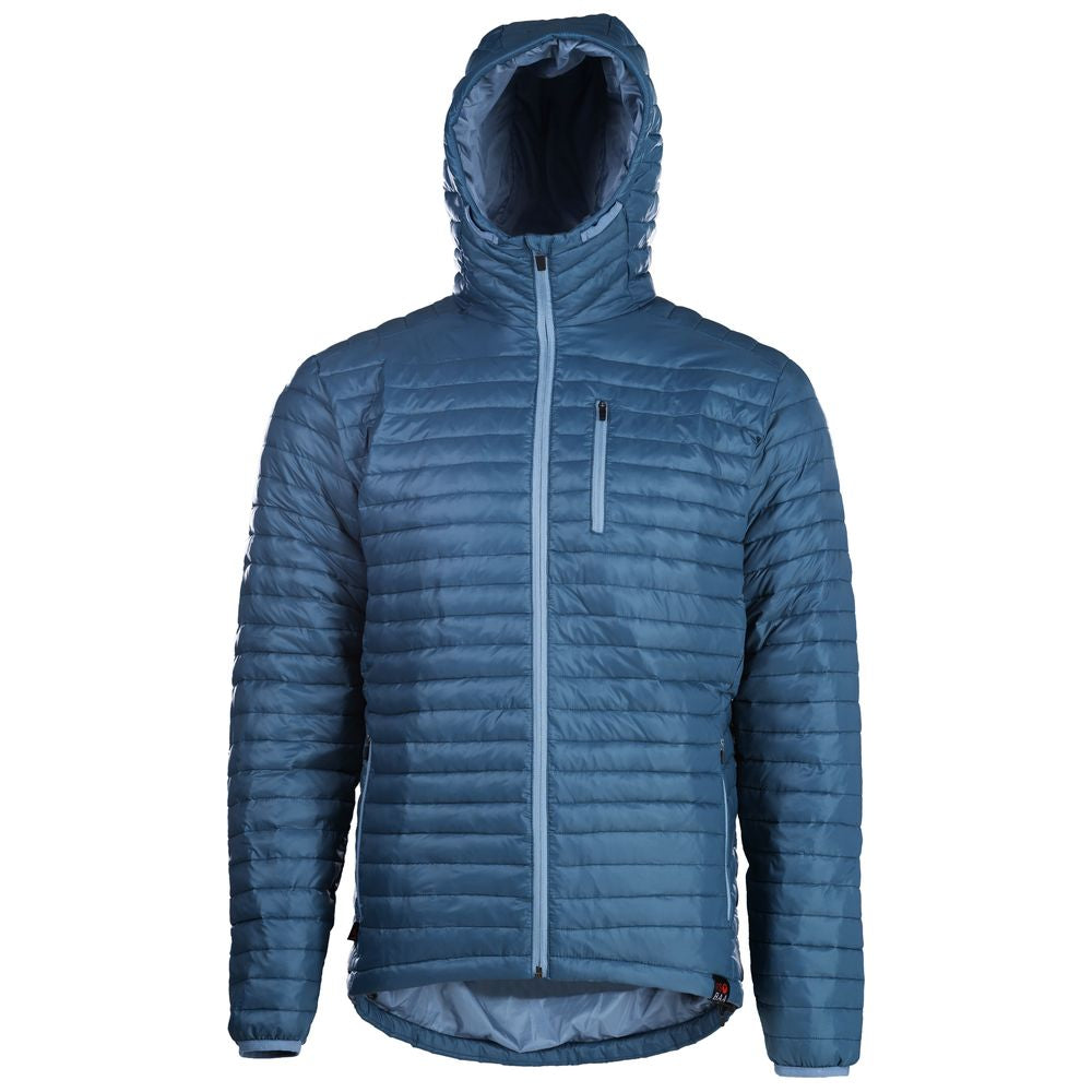 Isobaa | Mens Merino Wool Insulated Jacket (Petrol/Sky) | Innovative and sustainable design with our Merino jacket.