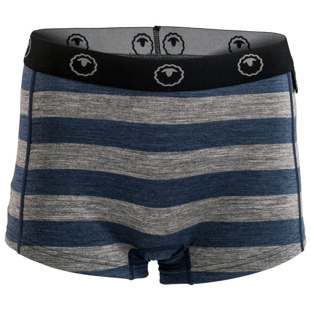 Isobaa | Womens Merino 180 Hipster Shorts (Denim/Charcoal) | Conquer any activity in comfort with Isobaa's superfine Merino hipster shorts.
