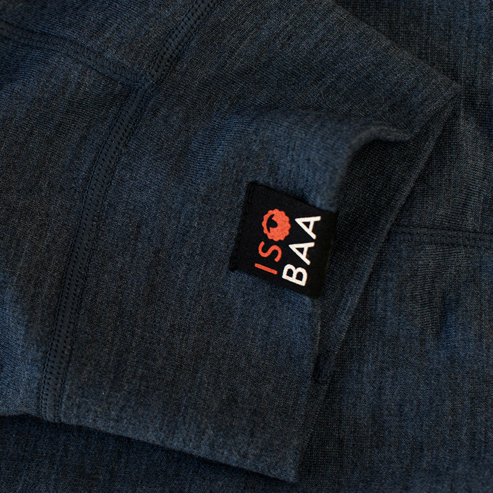 Isobaa | Womens Merino 260 Lounge Cuffed 3/4 Joggers (Denim/Navy) | Ultimate comfort and performance with our superfine Merino cropped joggers.